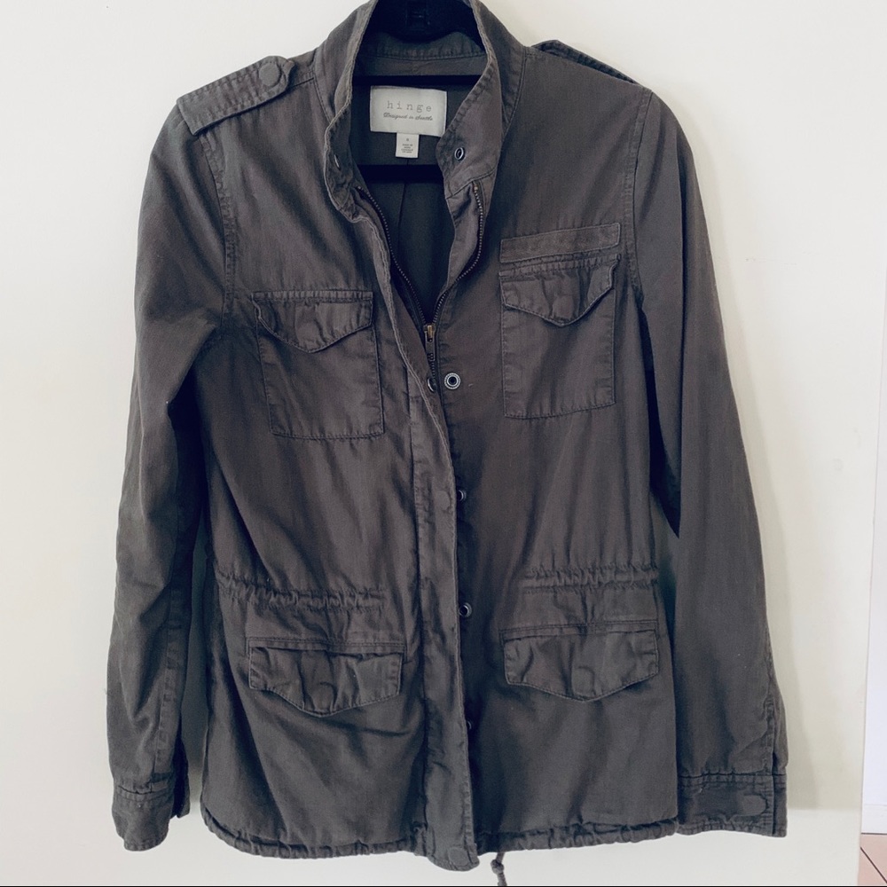 Hinge Army Utility Jacket EUC - Picture 2 of 8